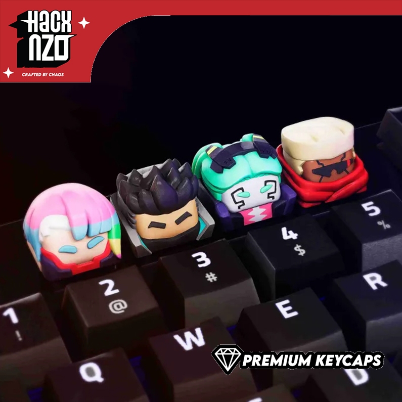 Cyberpunk: Edgerunners Artisan Keycaps – Limited Neon Series