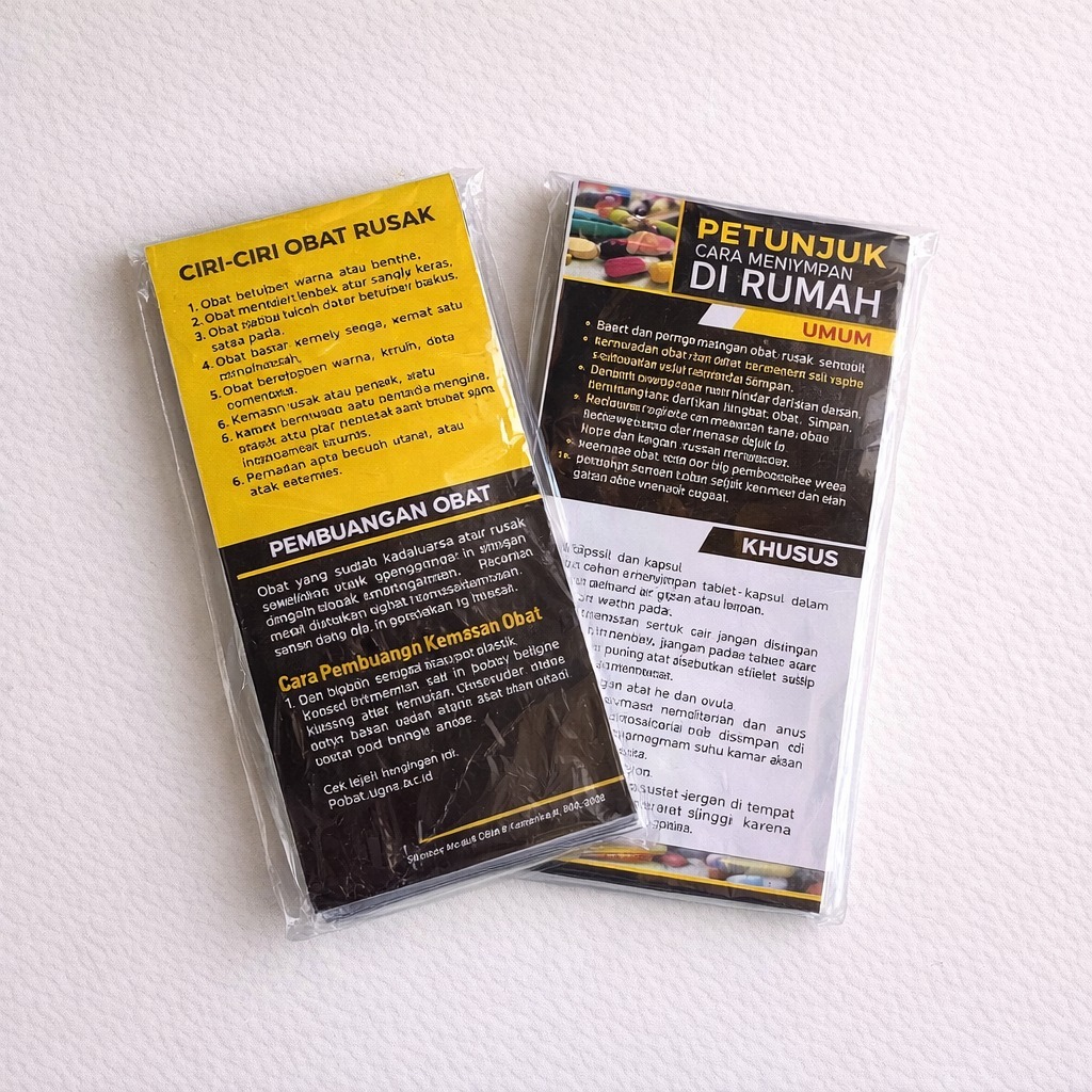 Leaflet / Brosur Cara Penyimpanan Obat, Flyer Cara Menyimpan Obat, Brosur Farmasi, Leaflet Farmasi