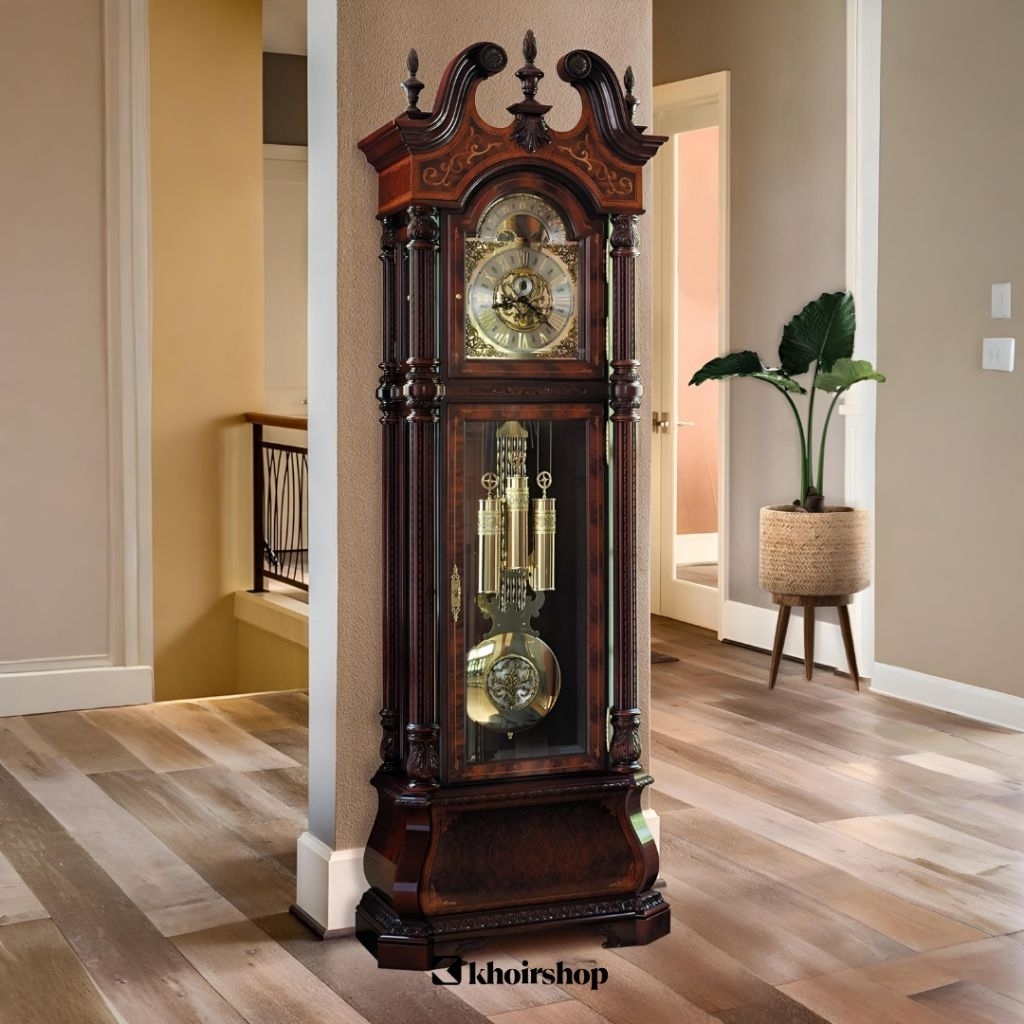 LEMARI JAM HIAS MINIMALIS KLASIK LEMARI HIAS KAYU JATI LEMARI HIAS RUANG TAMU