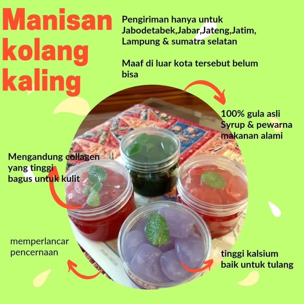 Manisan kolangKaling 1kg Premium 100% Gula Asli