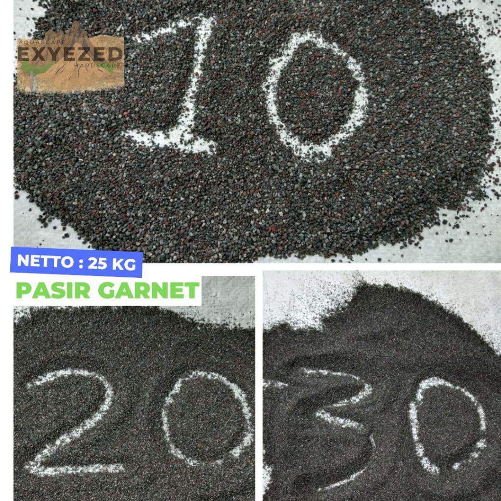 Garnet Pasir Pasir Garnet Garnet Sand SandBlasting Pasir Sandblasting karungan 25 kg