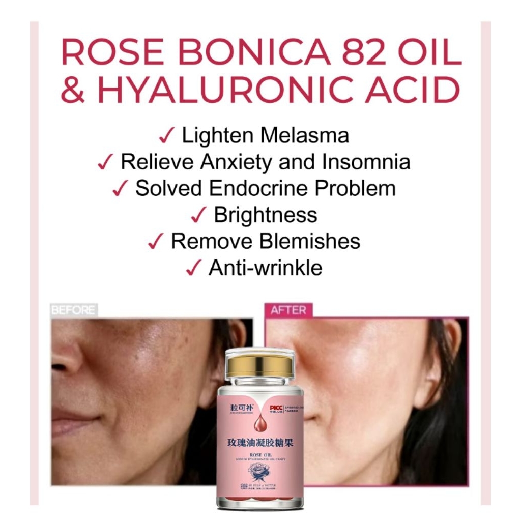 THE MERMAID BITES SUPPLEMENT FLEX HYPERPIGMENTATION ROSE BONICA