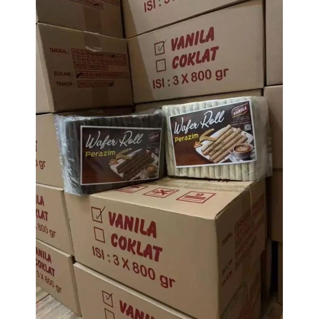 wafer roll perazim / melimpah 1dus isi 3pc (HANYA KIRIM INSTAN)