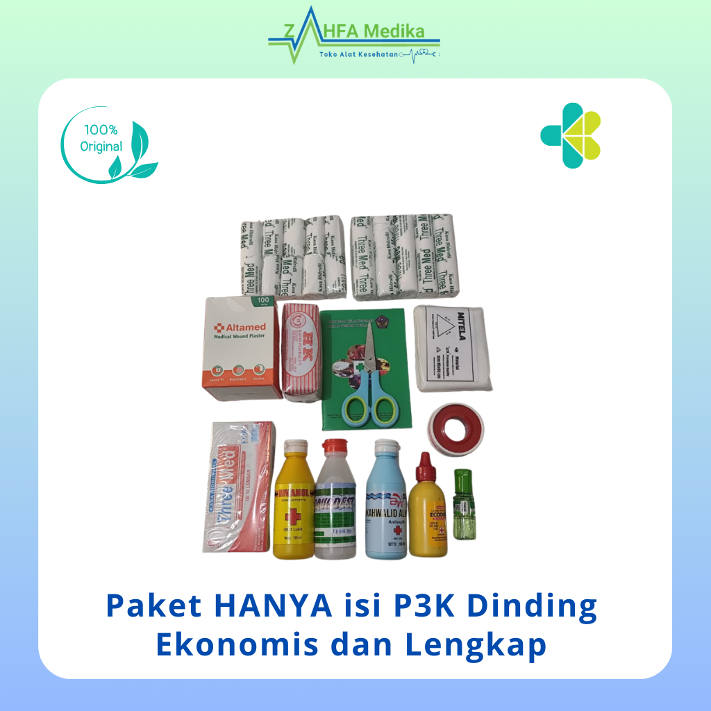 Paket HANYA isi P3K Dinding Ekonomis dan Lengkap (HANYA isi BELUM/TANPA KOTAK)