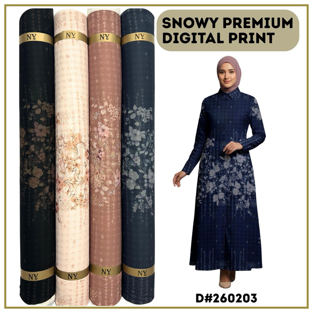 New bahan kain toyobo print//bahan swany/bahan snowy/bahan malika crwp // kain serimbit kemeja gamis