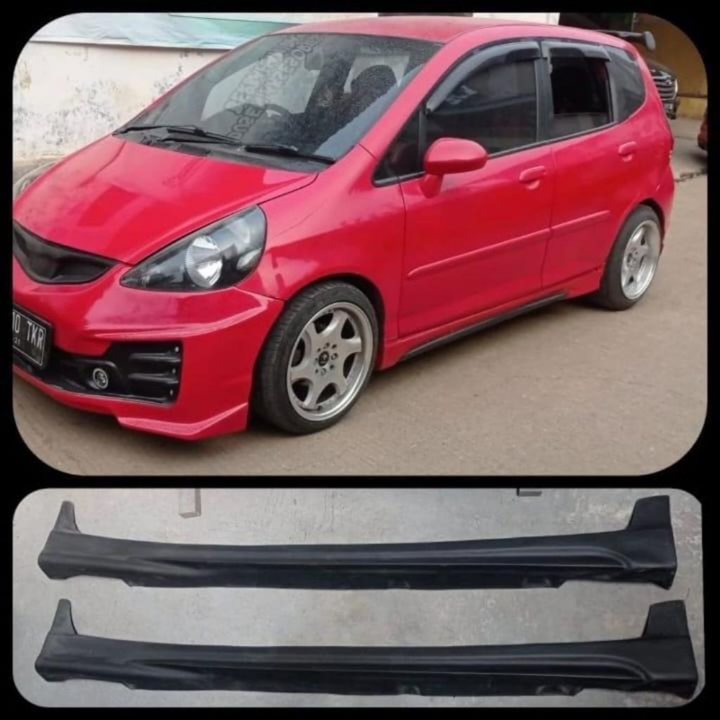 side skirt bodykit samping mobil honda jazz gd3