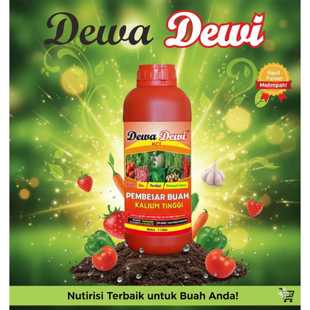 Pupuk KCL cair DEWA DEWI kemasan 1 Liter