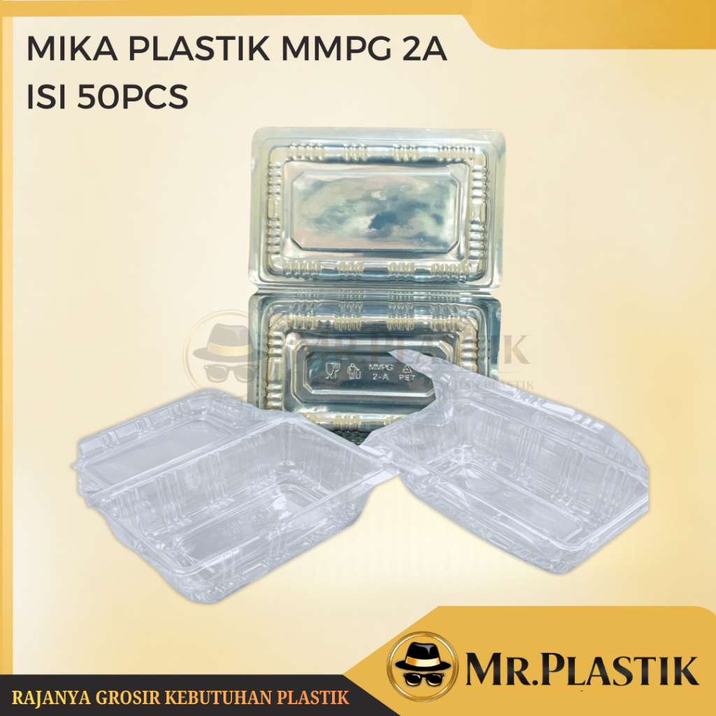 Mika Plastik MMPG 2A | Mika Kue Makanan Uk 2A @50pcs