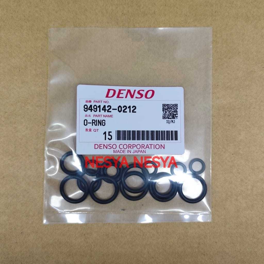 15 PCS BUAH BIJI Seal Sil O-Ring O Ring Oring LENGKAP SATU SET untuk Koneksi Selang Pipa AC Mobil Da