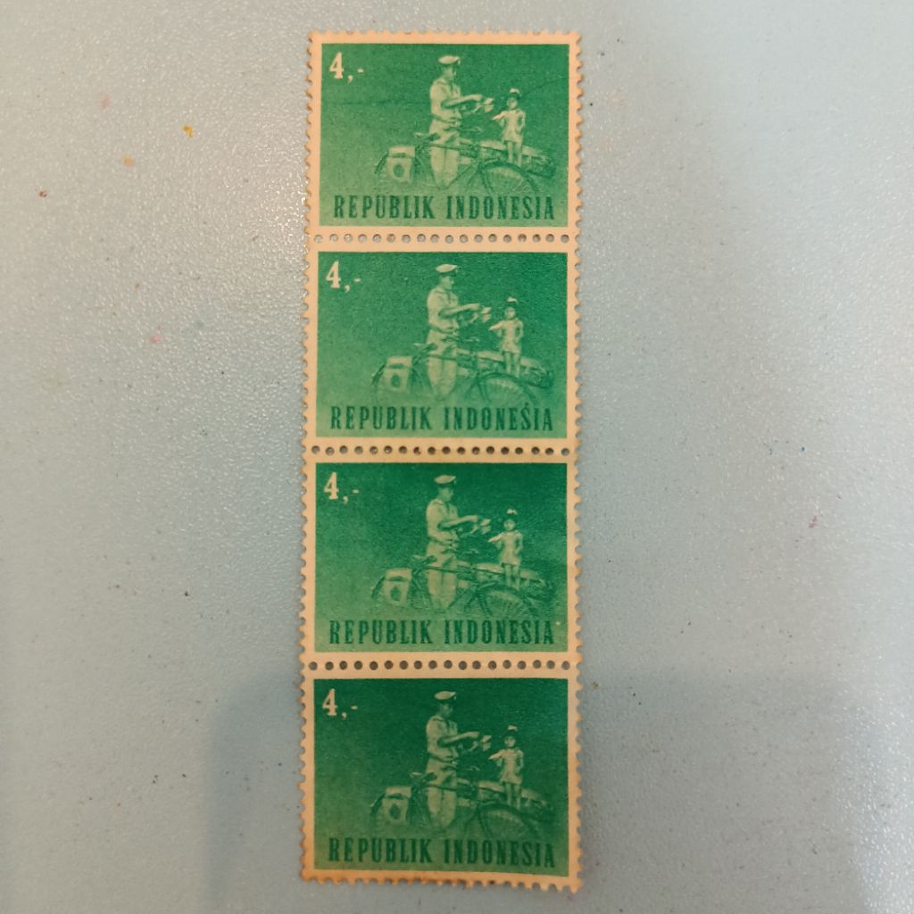 4 biji perangko Indonesia NEW seri pak Pos Pos Indonesia