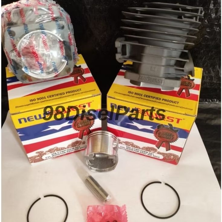 Cylinder Blok Kit Mesin Chainsaw NEW WEST 628 5800 5200 Original