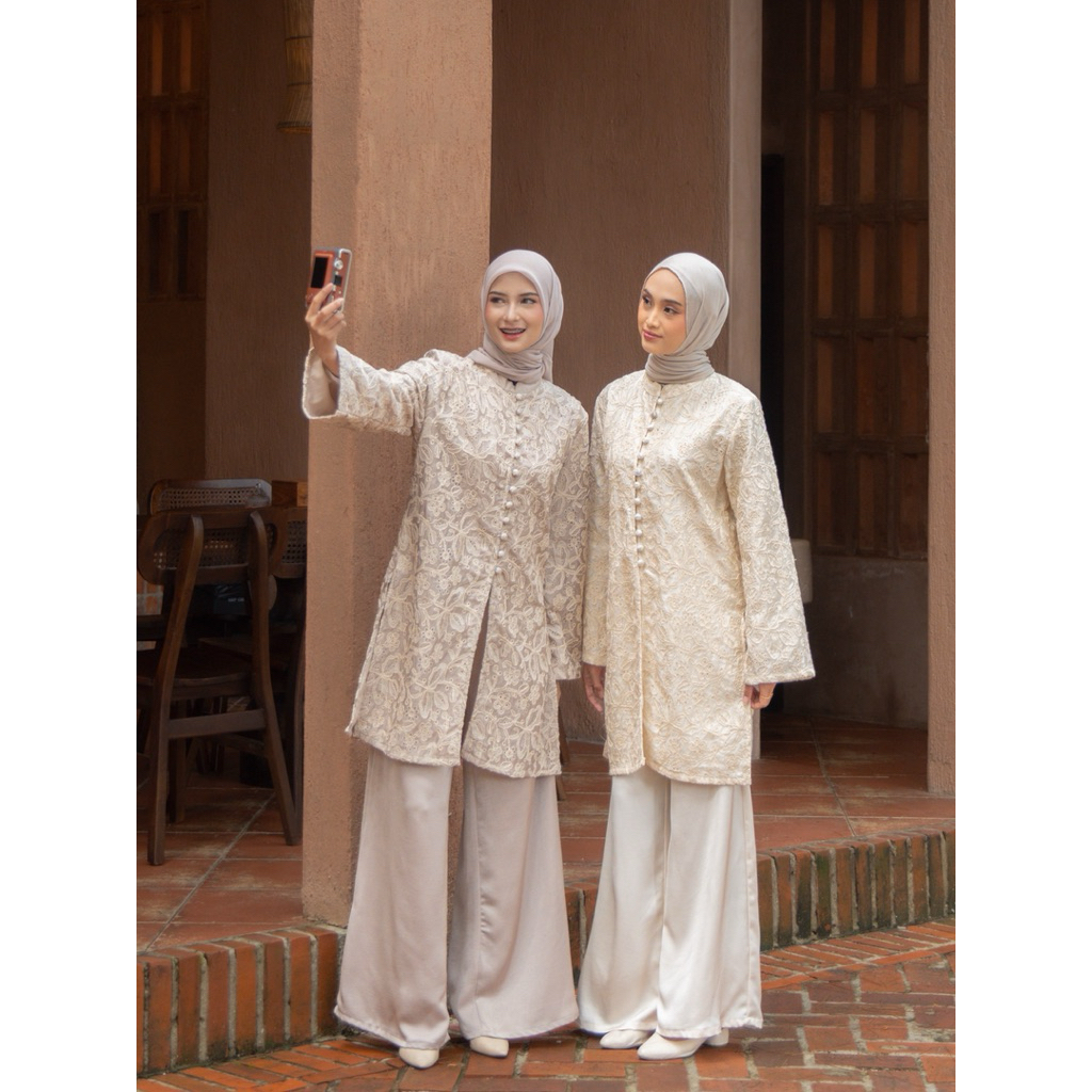 Fwdaily - Hafsa Tunik ( Raya Collection Tunik - Tunik Embroidery- Raya Series - Tunik Wanita Premium