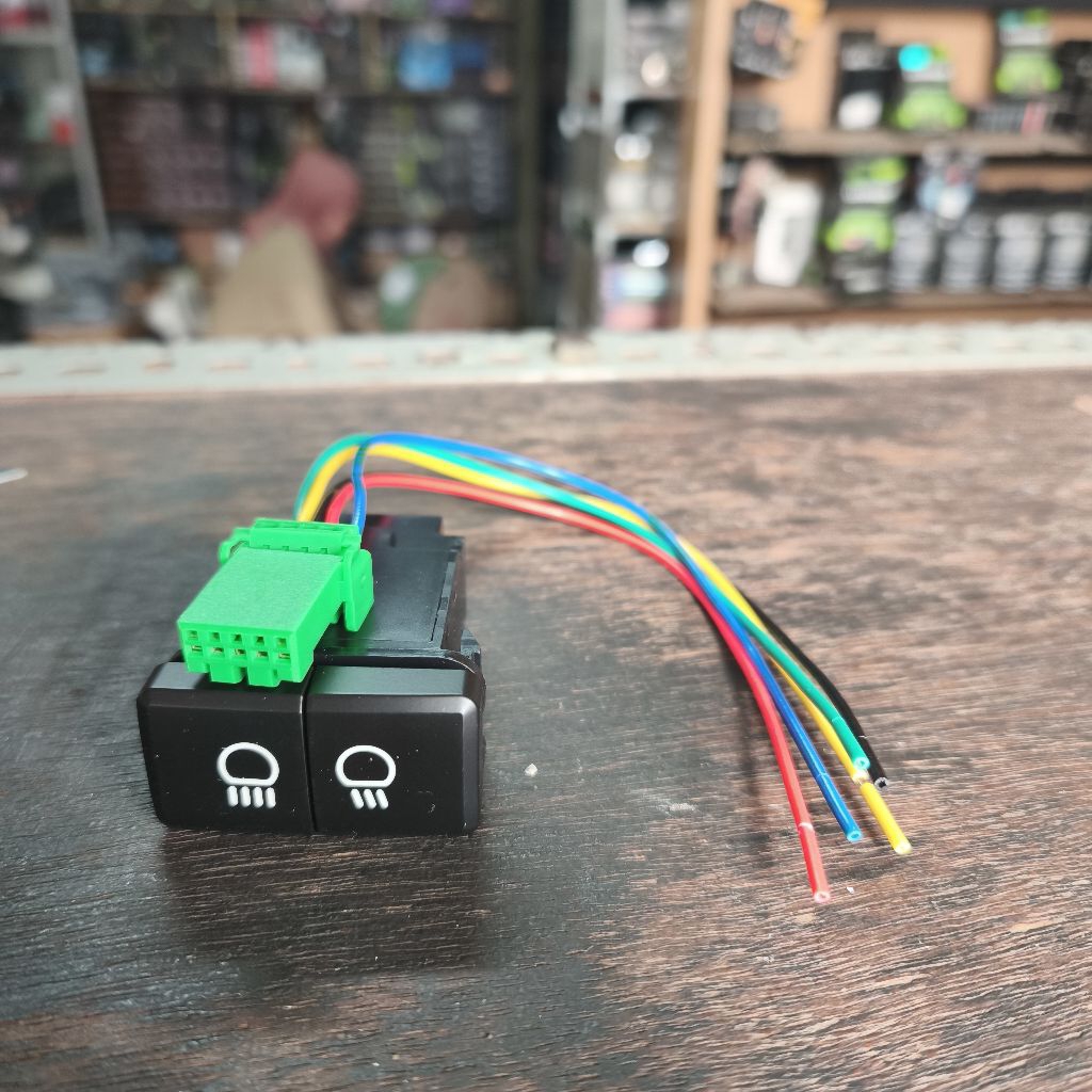 SAKLAR FOGLAMP ON OFF TOMBOL LAMPU KABUT NINE LUMINOS LB3 DENGAN INDIKATOR LED SWICHT FOGLAMP MOBIL