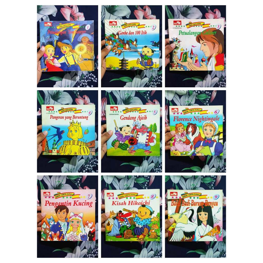 Paket Buku Cerita Dongeng Anak Shogo Hirata Serial Cerita Dunia Format Softcover Ilustrasi Cantik da