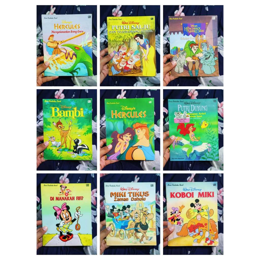 Paket Buku Cerita Dongeng Anak Lawas nan Klasik dengan Cerita Menarik dan Ilustrasi Cantik Seri Pust