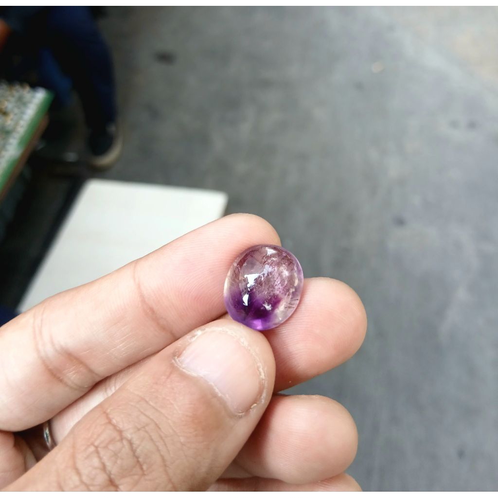 kecubung serat rambut merah asli alam