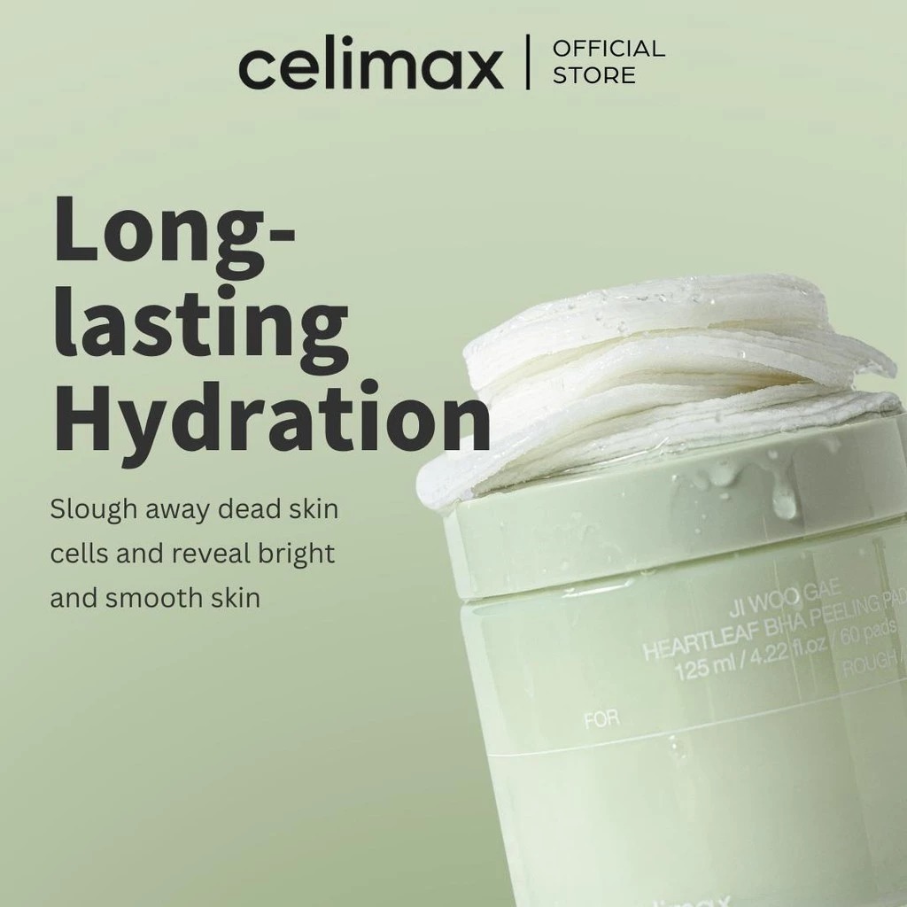CELIMAX Ji Woo Gae Heartleaf BHA Peeling Pad 125ml/60 pads
