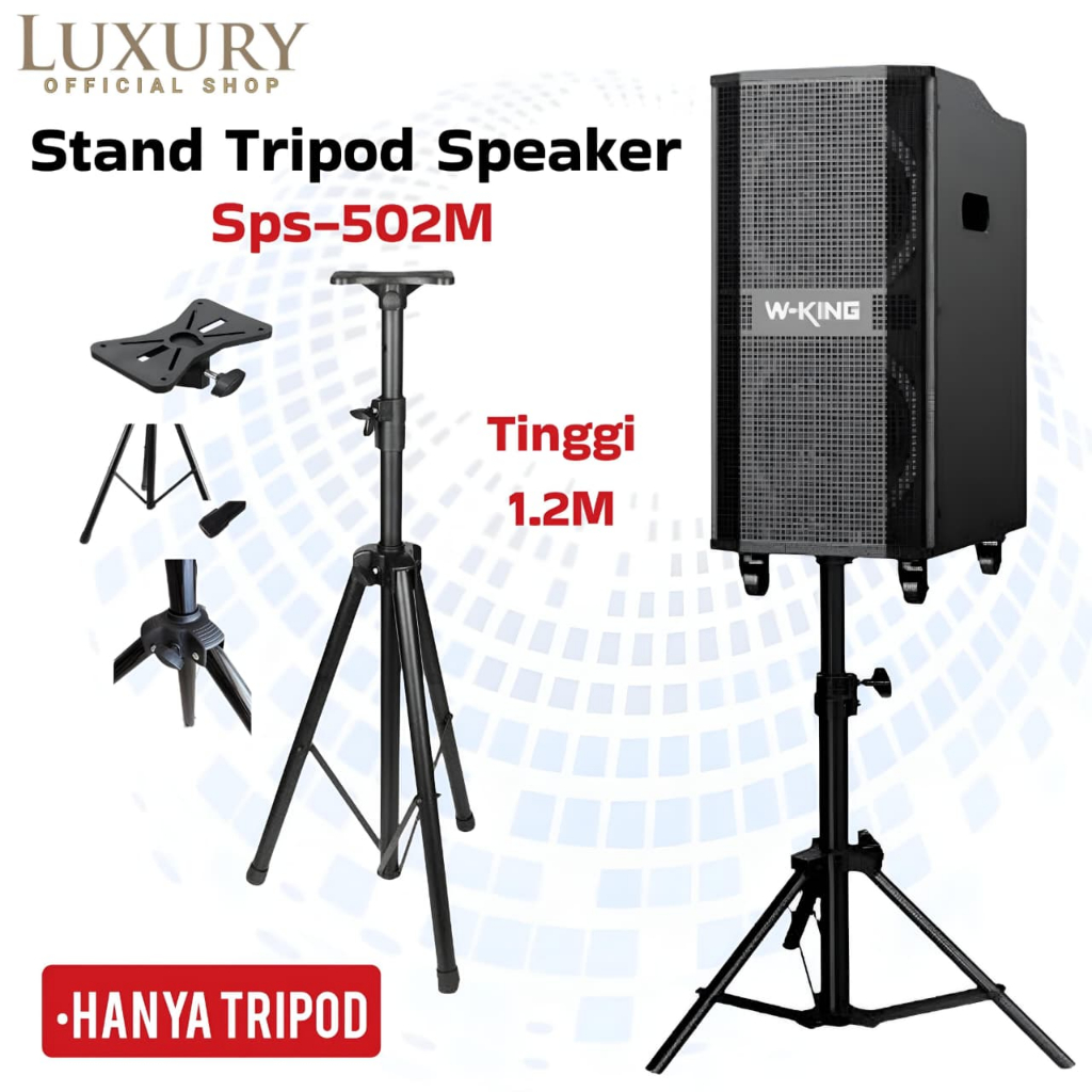 Stand Tripod Tiang Kaki Standing Speaker Portable Aktif Pasif