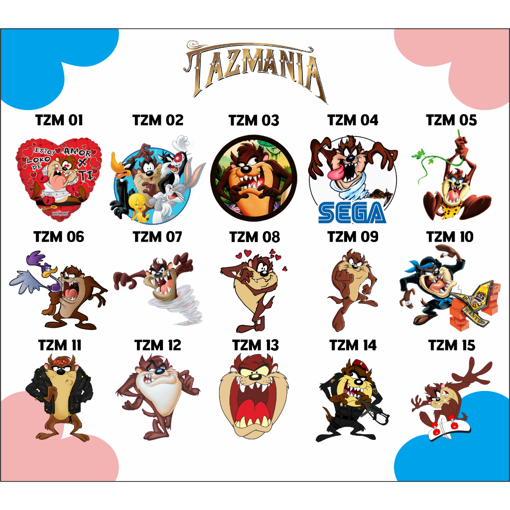 TAZMANIA STIKER SABLON SETRIKA DTF