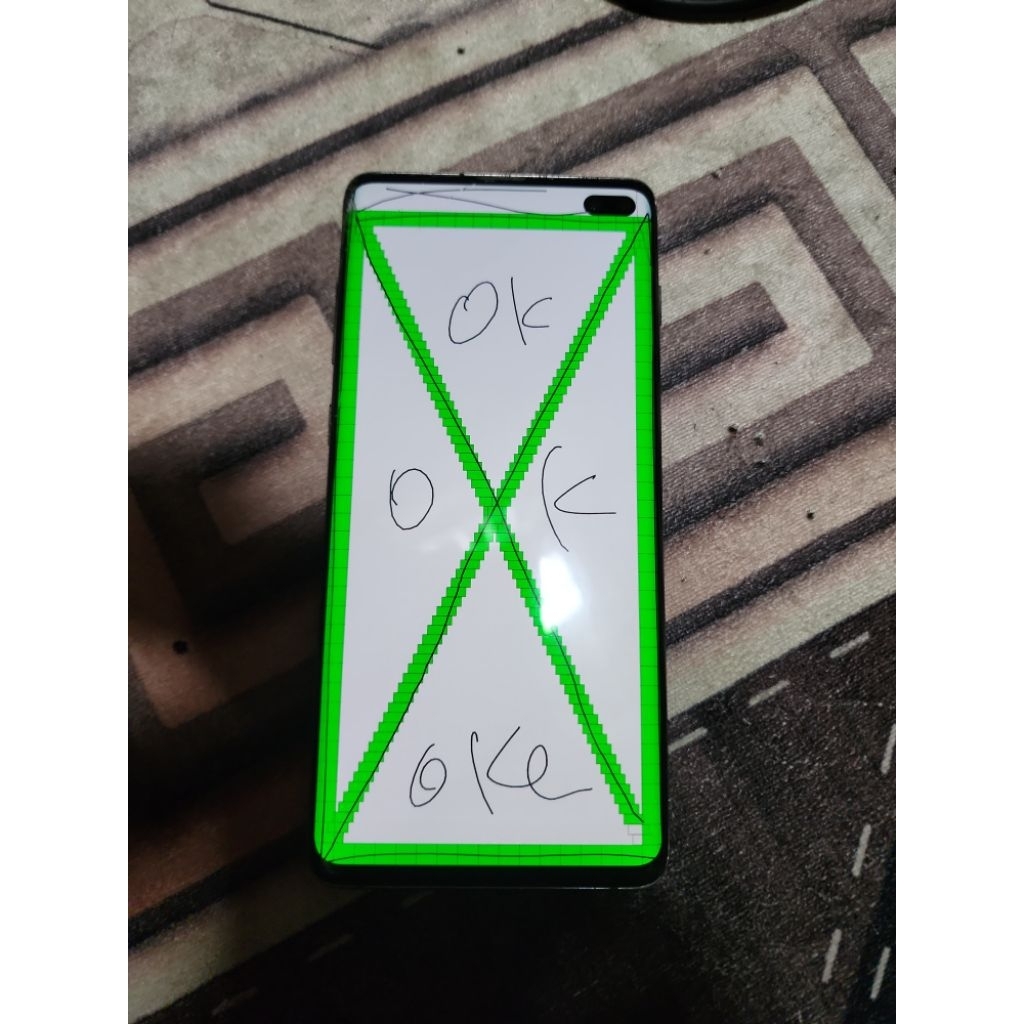 LCD samsung S10 plus original copotan minus normal