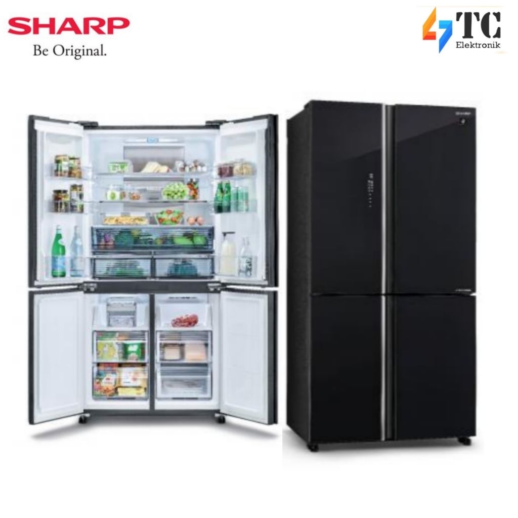 SHARP SJ-IF91PG-GB KULKAS 4 PINTU - J-Tech Inverter
