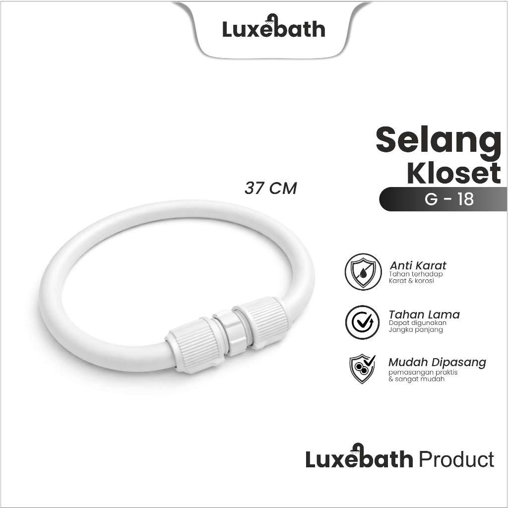 Selang Kloset Duduk Selang WC Selang Shower Toilet Selang Fleksibel 37cm G-18