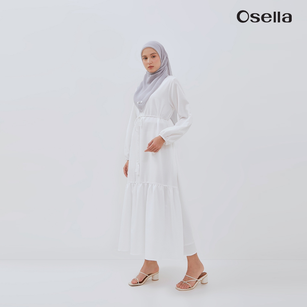 Osella Maxi Dress With Tassel Belt 1157660401 | Dress Panjang Wanita Tanpa Hijab