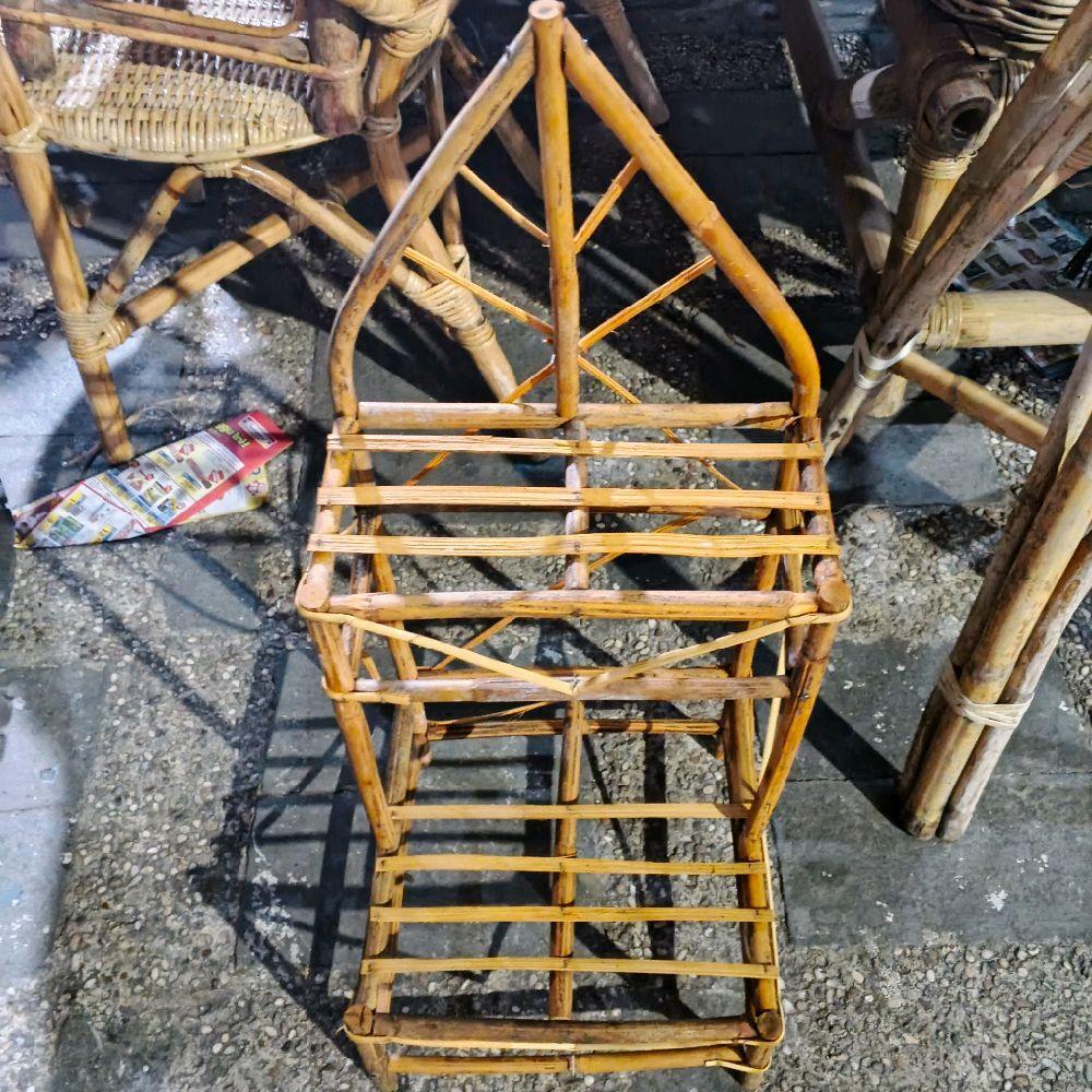 Keranjang Parcel Rotan Kotak 2 Tingkat / rangka parcel / Keranjang Parcel Rotan