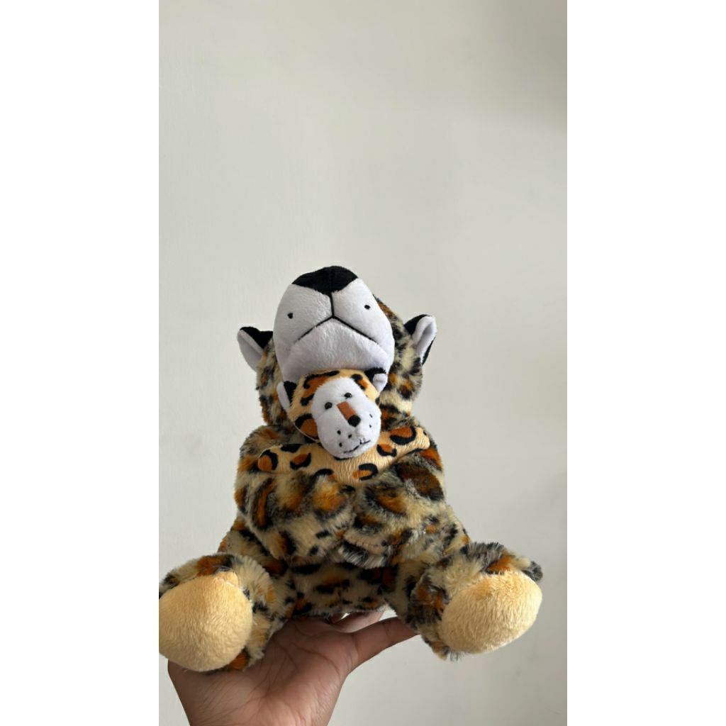 Boneka Macan Tutul Lucu Toys Plush Boneka Macan Tutul Gendong Anak Kado Boneka Termurah Cute Mainan 