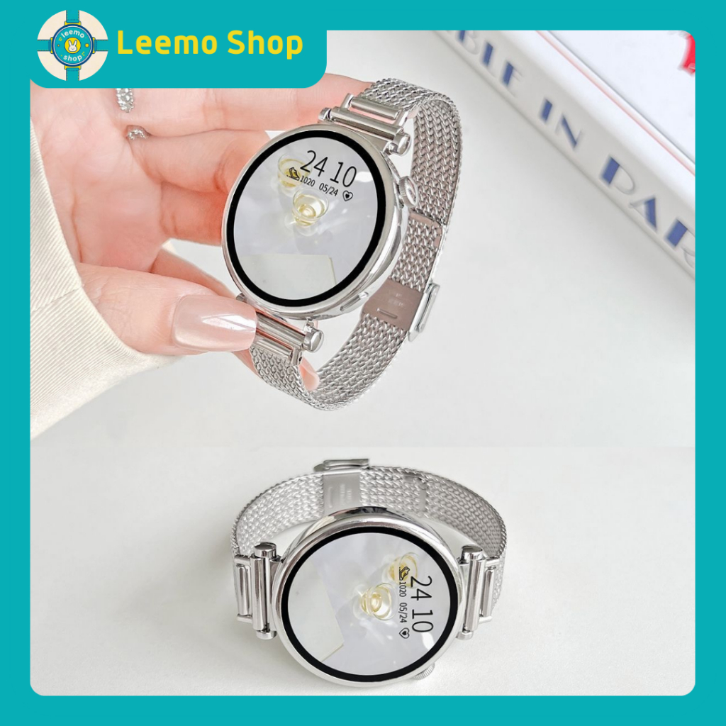 Terbaru Strap Smartwatch Stainless Steel untuk Garmin Lily 2 Tali Strap Jam Tangan Wanita Adjustable