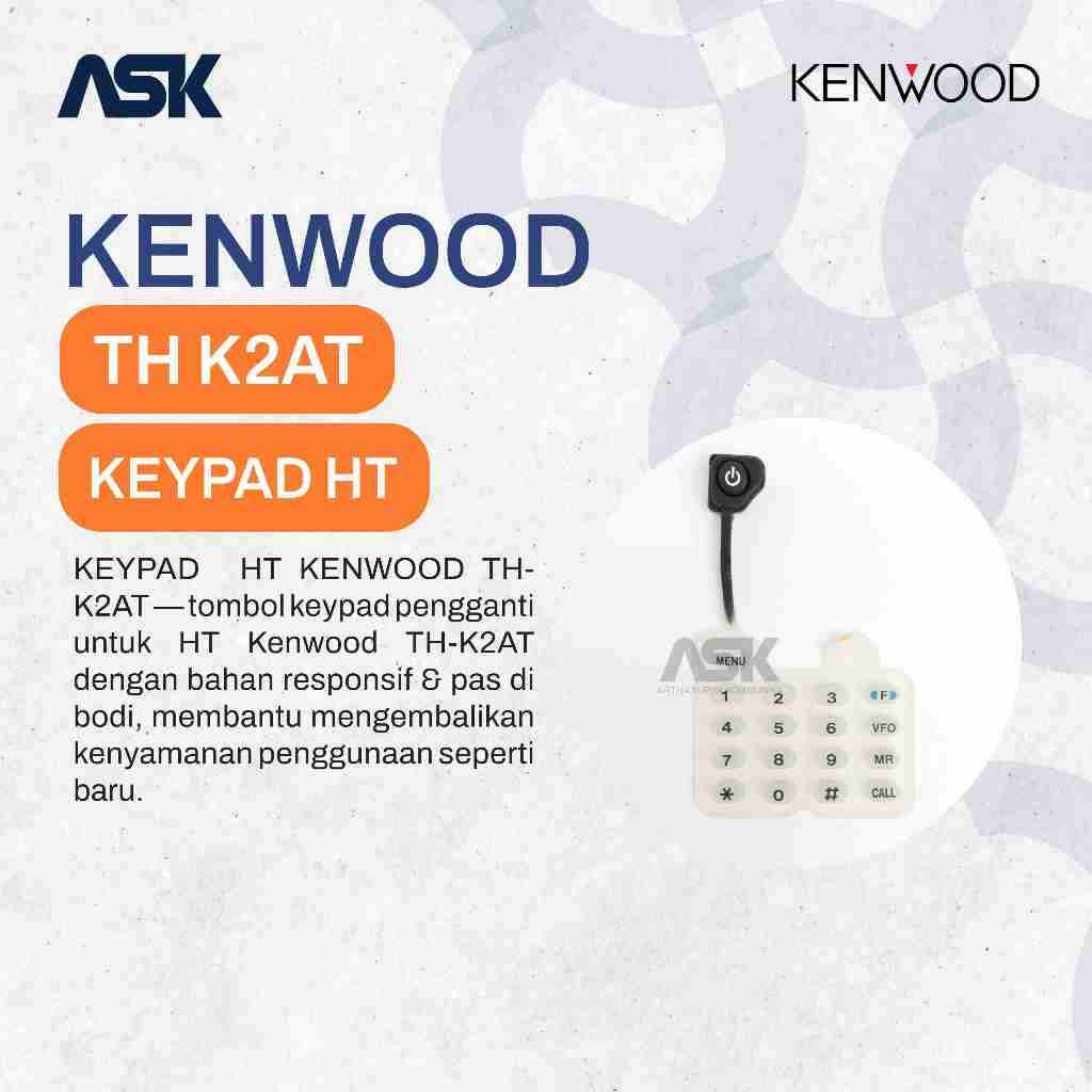 Keypad HT Kenwood TH-K2AT / Tombol HT TH K2AT