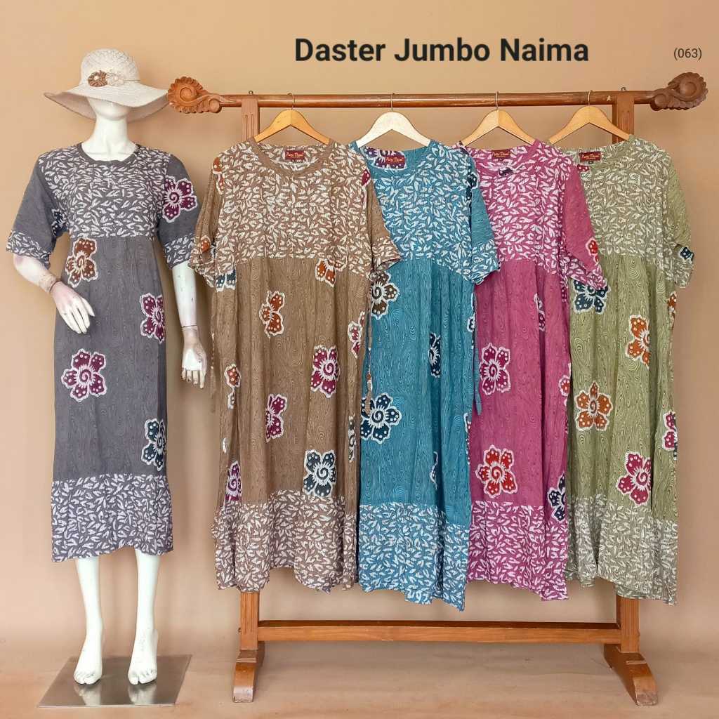 Daster Jumbo Naima By Putri Diana Busui Resleting Bahan Rayon Halus Terbaru Terlaris Asli Pekalongan