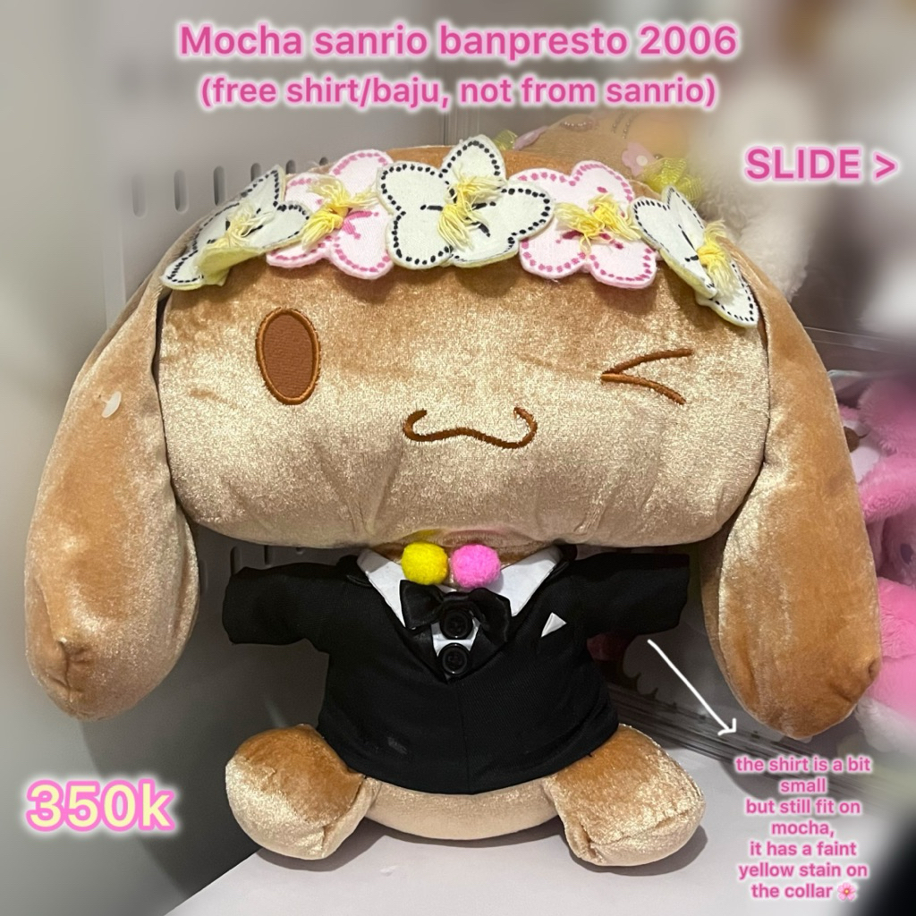 Mocha sanrio banpresto 2006, free shirt (290k)