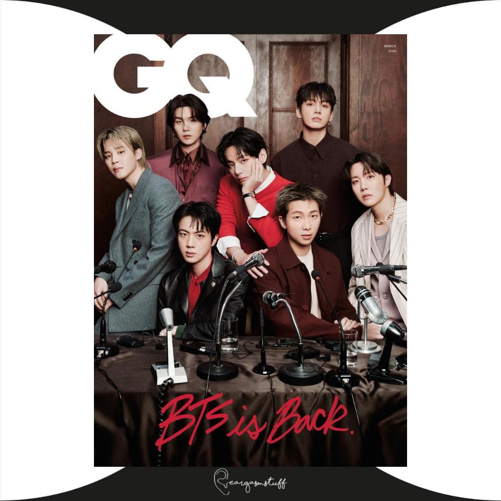 GQ KOREA MAGAZINE MARCH 2026 BTS / RM / JHOPE / JIN / V / JUNGKOOK / JIMIN / SUGA MAJALAH MARET