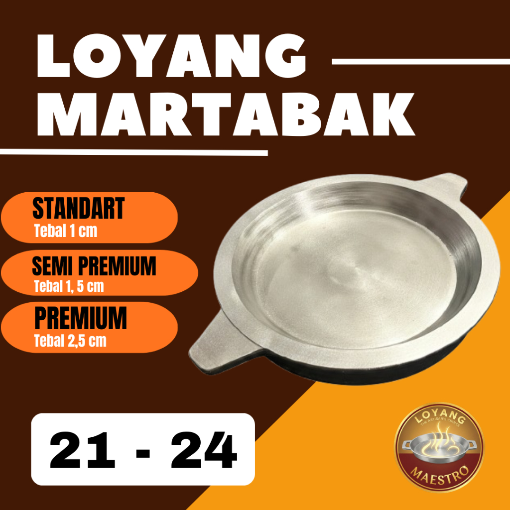 Loyang Maestro - Cetakan Martabak Manis Baja Cor Tebal