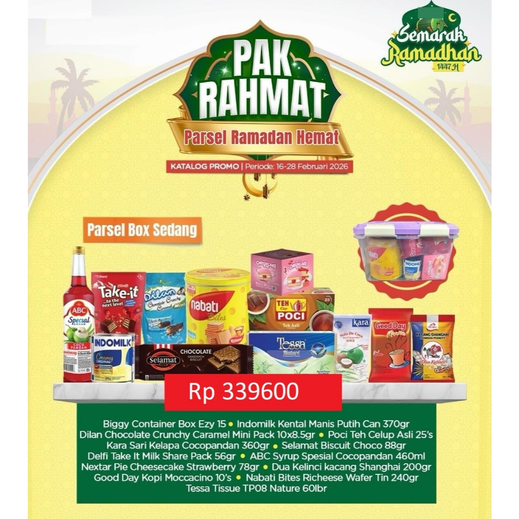 Paket Lebaran Parsel Box Lebaran Sedang 13 Item