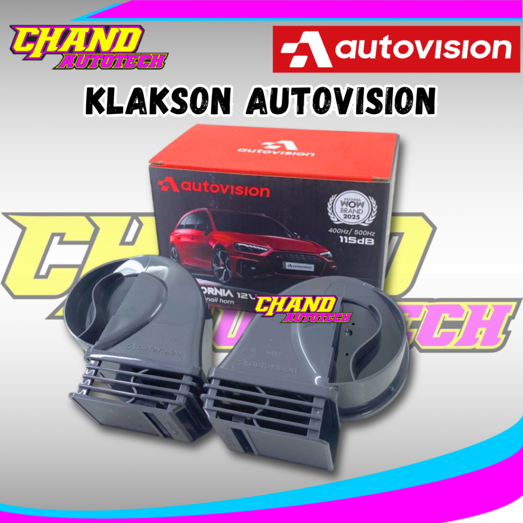 Klakson Keong AUTOVISION Waterproof Stereo Universal Untuk MOBIL & MOTOR Klakson Autovision