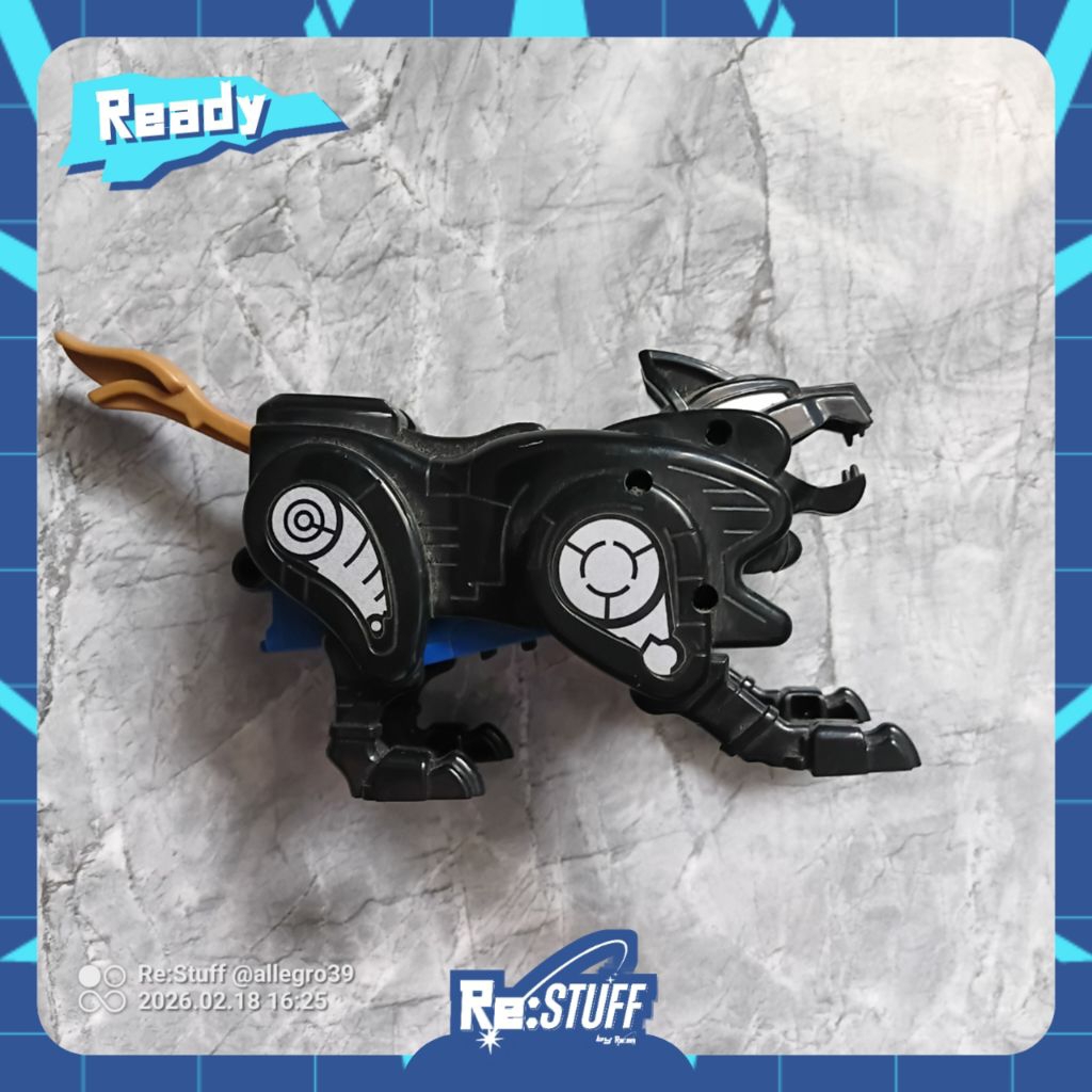 [Official] Megazord Animal Transformers - CFC Original | Bagian Kaki Hitam - Wolf (Jadul Preloved)