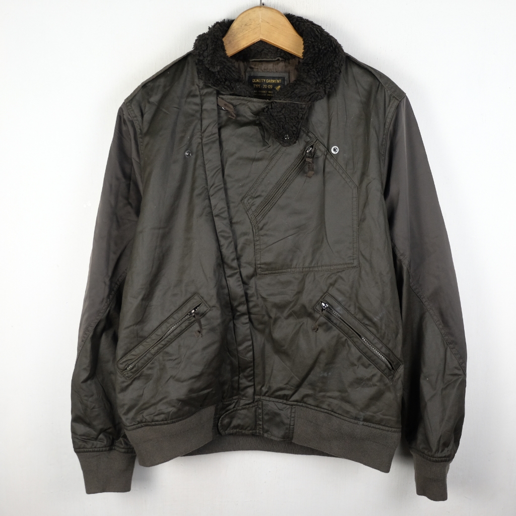 JAKET UNIQLO X KIMINORI MORISHITA TYPE 20-09 BIKER BOMBER JK220 SIZE L-XL