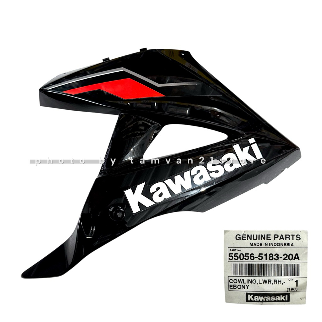 BODY SAYAP KANAN FAIRING BAWAH NINJA RR NEW ORANGE SE 2015 ORIGINAL KAWASAKI