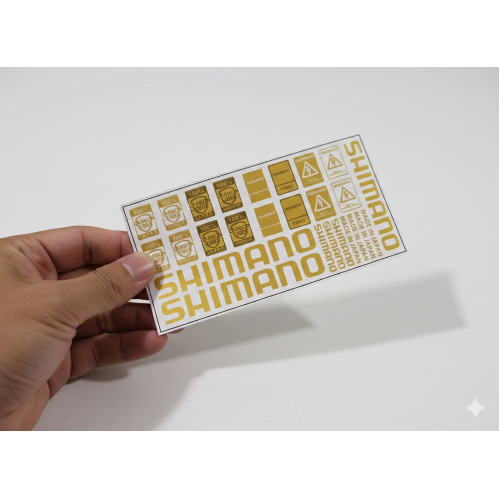 Water Slide Decal Joran Pancing Gold Model Sponsor Shimano Saltiga Scorpion DC Jackson Pro | Wajib d