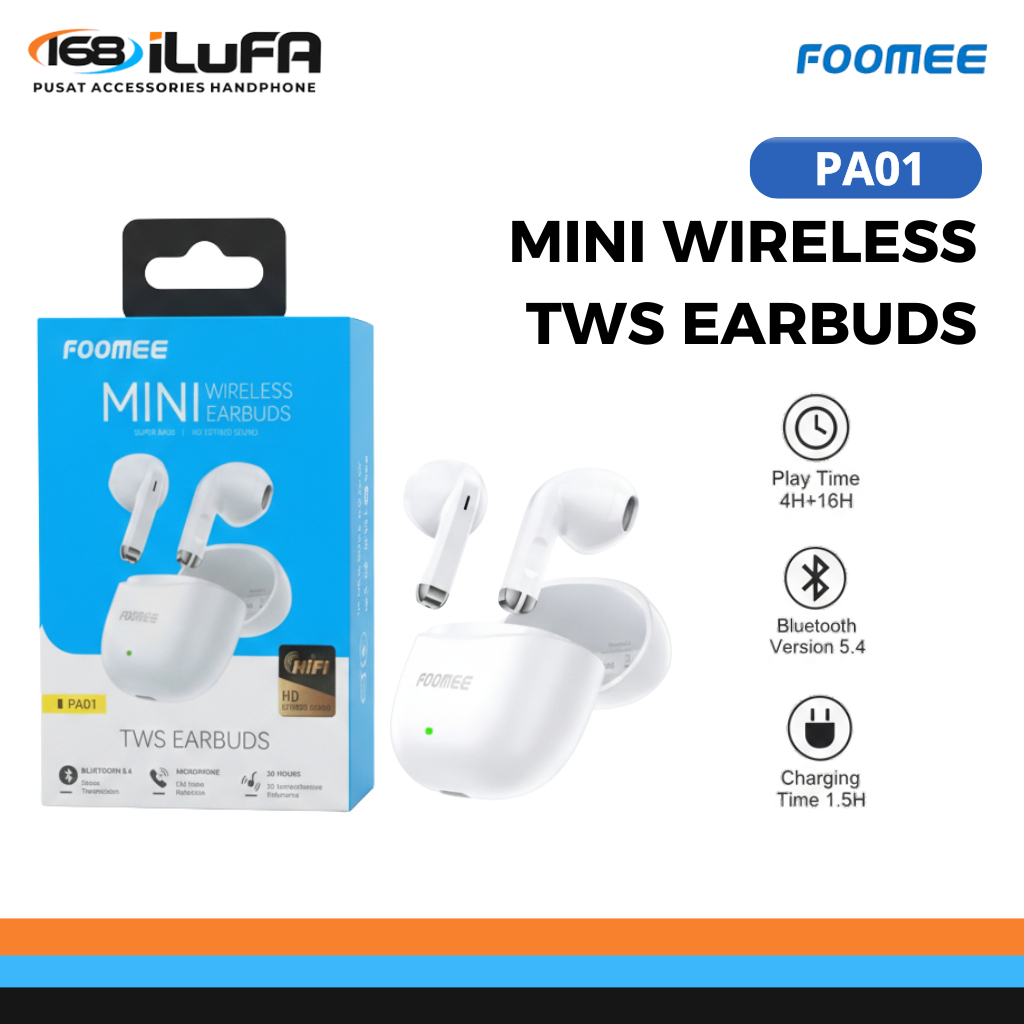 FOOMEE PA01 TWS Wireless - Earphone Headset Bluetooth