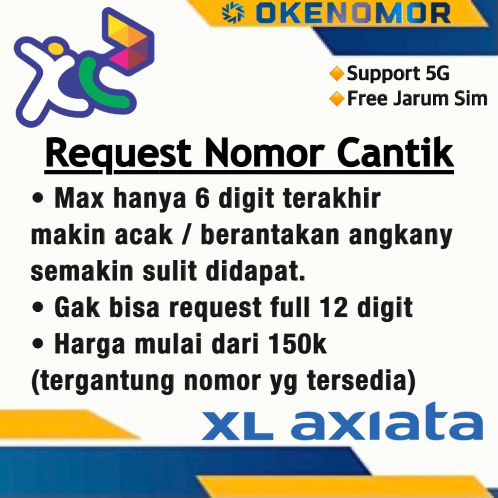 Nomor Cantik XL Murah Request nomor xL cantik