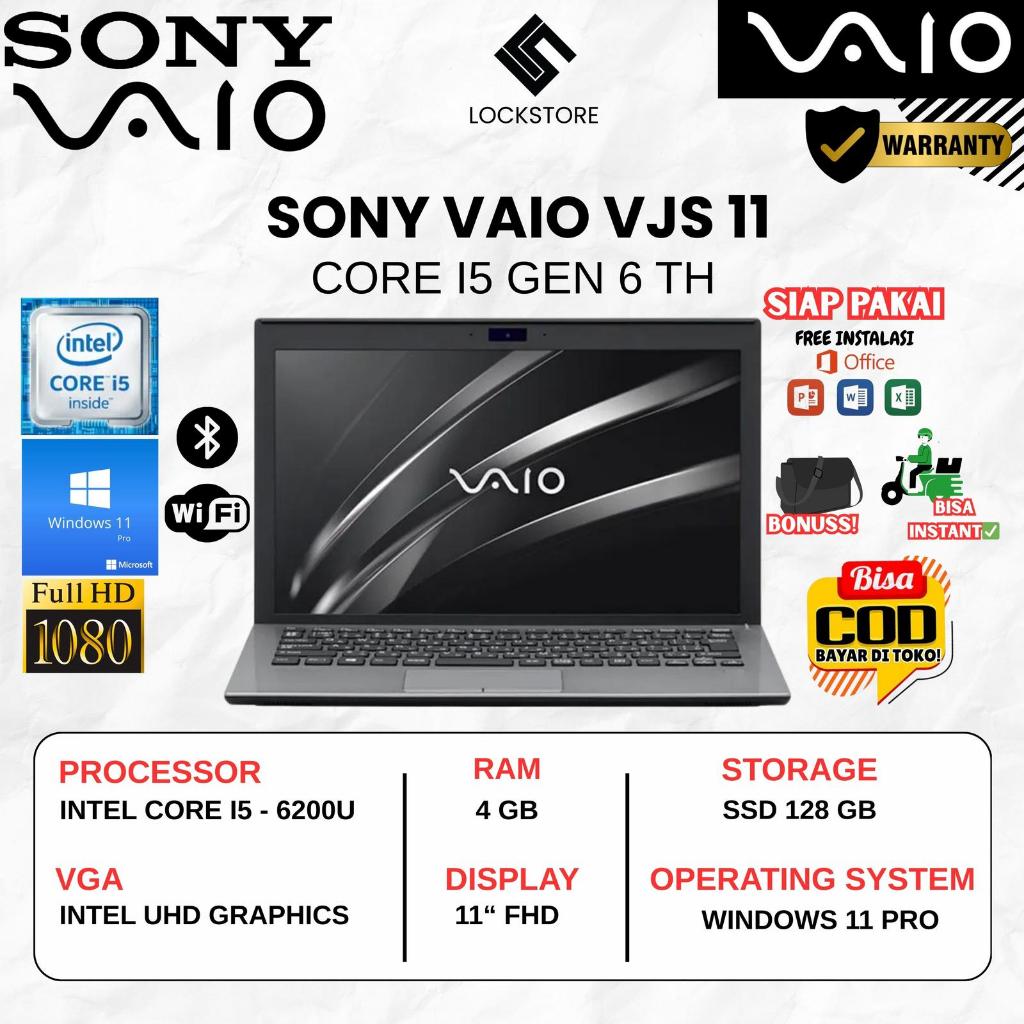 Sony Vaio VJS11 Core i5 Gen 6 | RAM 4GB | SSD 128GB / 256GB / 512GB | 11 Inch | Windows 11 Pro | Sec