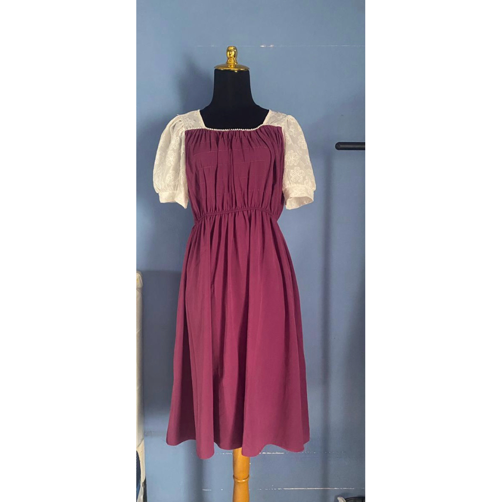 Midi dress smoke fairy ungu