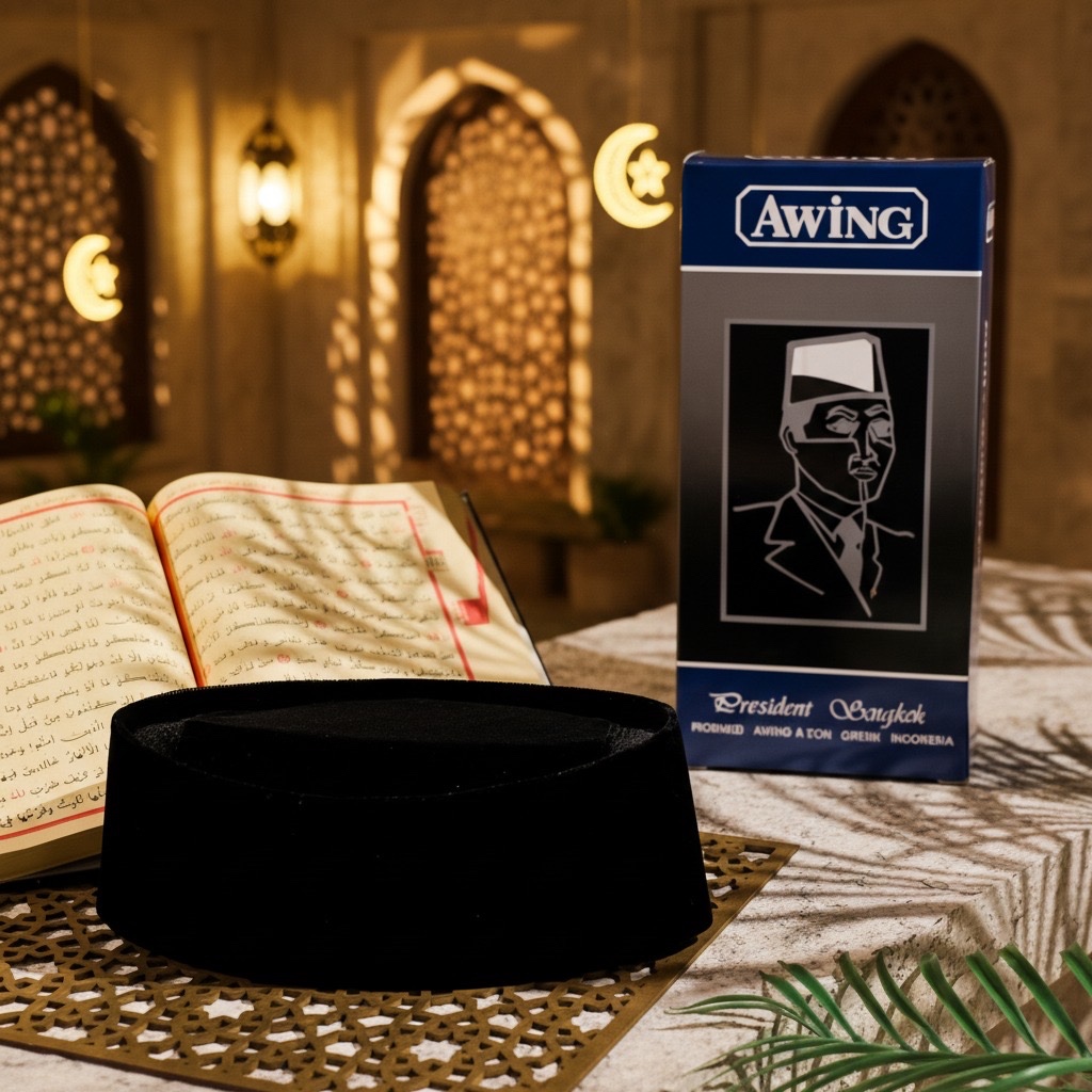 Songkok Awing / Peci Awing Hitam AC Tinggi 6,7,8,9,10,11,12,13 Original Produk Bludru Halus  Kopyah 