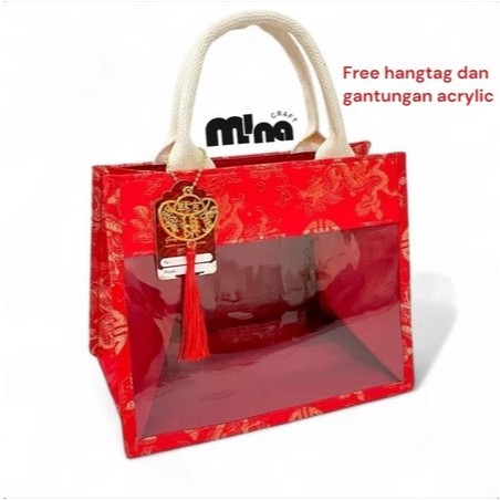 Tas Hampers Imlek Bahan Kain Cheongsam