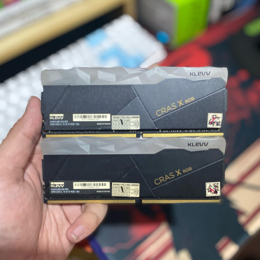 ram ddr4 klevv cras x rgb 32gb (2x16gb) 3200mhz