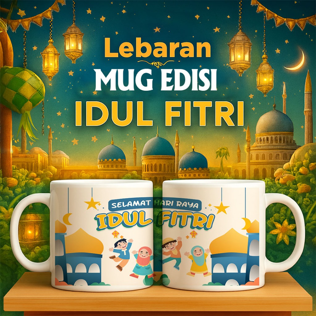 Mug Lebaran Idul Fitri / Hampers Mug Lebaran / Mug Hampers Lebaran