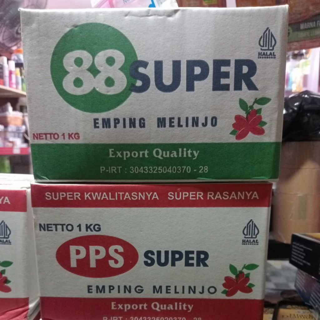 88 super emping melinjo 1 kg/// pps super emping melinjo 1kg